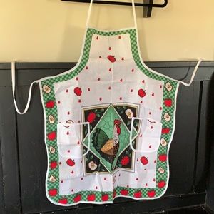 Vintage rooster United cotton apron NEW